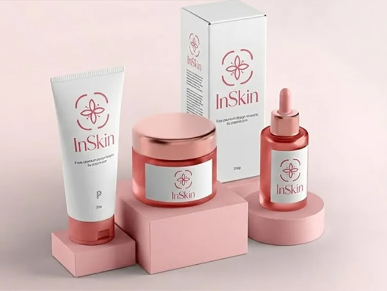InSkin skincare packaging